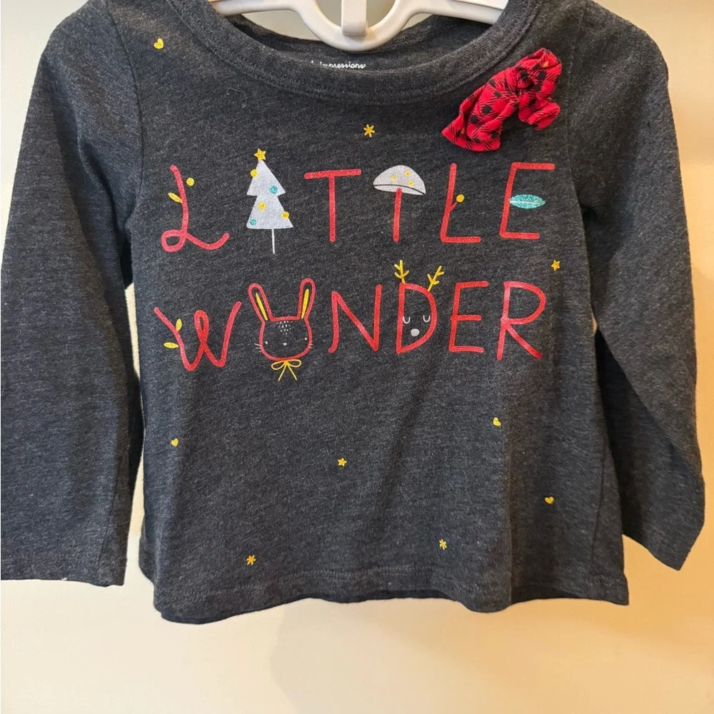 Baby GAP/First Impressions Toddler Girls Holiday Long Sleeve Shirts Bundle